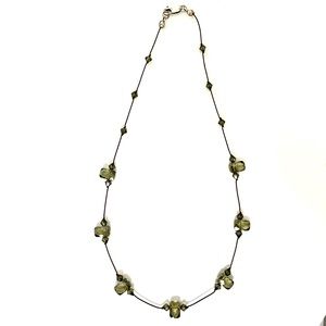Vintage Olivine Crystal Artisan Necklace